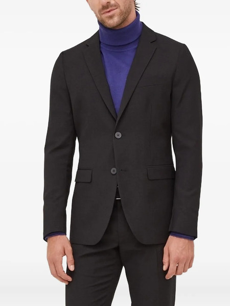  Sisley Single-breasted Flap-pocket Blazer - Black 