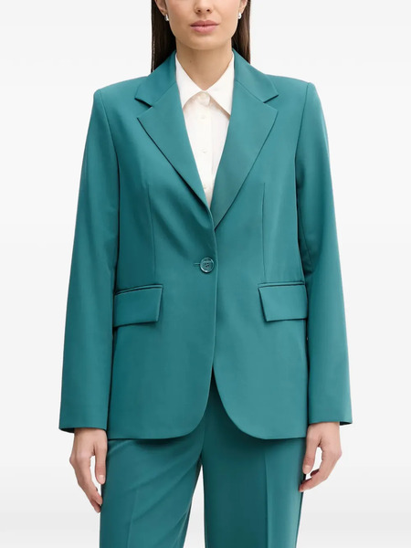  Sisley Single-breasted Flap-pocket Blazer - Green 