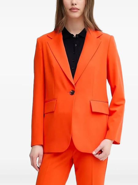  Sisley Single-button Blazer - Red 