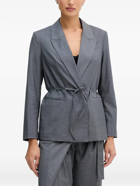  Sisley Tie Blazer - Grey 
