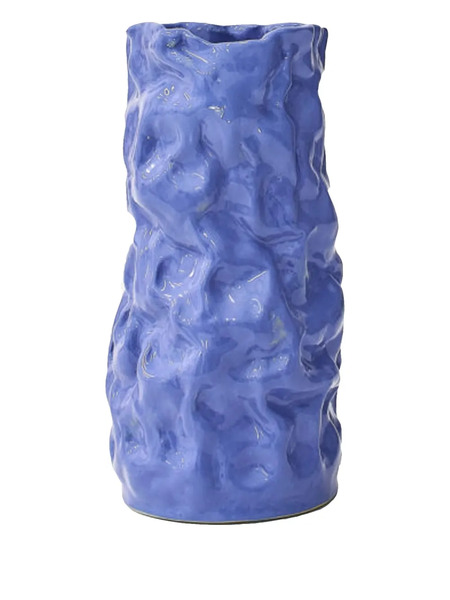  Siup Studio Hammered-construction Ceramic Vase (15cm X 13cm)) - Blue 