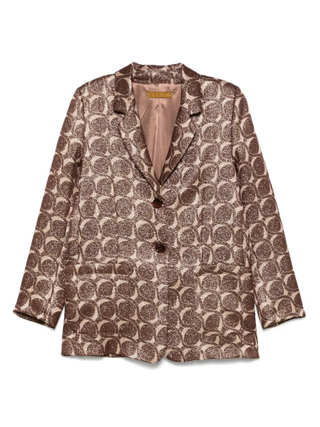  Siyu Single-breasted Blazer - Brown 