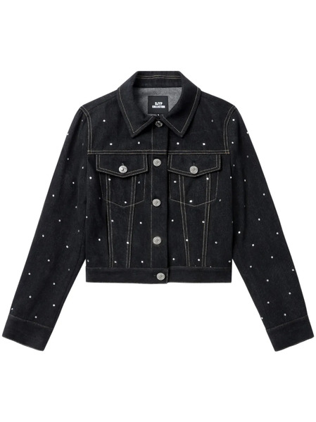  Sjyp Rhinestone-embellished Jacket - Black 