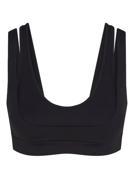  Skims Double-strap Scoop Bra - Black 