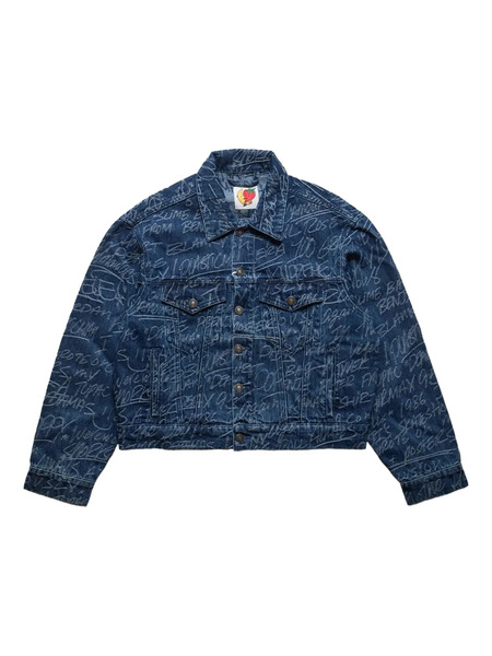  Sky High Farm Angry Chore green Denim Jacket - Blue 