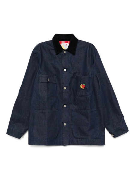  Sky High Farm Embroidered Denim Jacket - Blue 