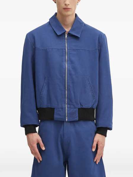  Sky High Farm Zip Bomber Jacket - Blue 