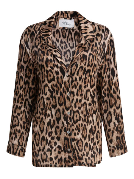  Sleep No More Leopard-print Button-down Blouse - Brown 
