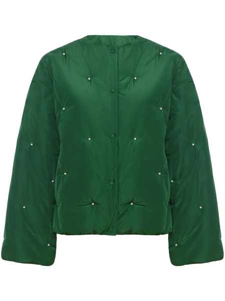  Sleeper Faux Pearl-embellished Bomber Jacket - Green 