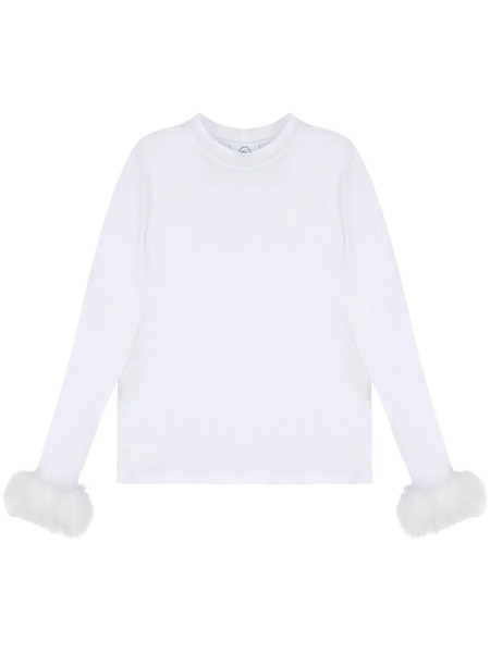  Sleeper Feather-detail T-shirt - White 