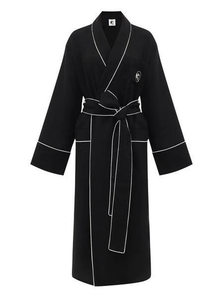  Sleeper Paros Linen Robe - Black 