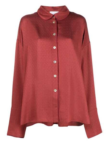  Sleeper Pastelle Jacquard-pattern Pyjama Top - Red 