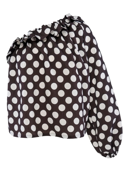  Sleeper Polka-dot Blouse - Black 