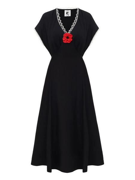  Sleeper Poppi Midi Dress - Black 