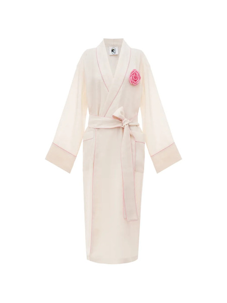  Sleeper Rose Linen Robe - Neutrals 