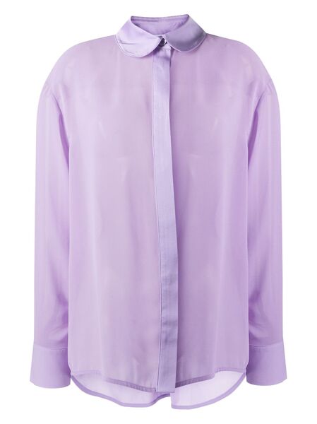  Sleeper Semi-sheer Pyjama Shirt - Purple 