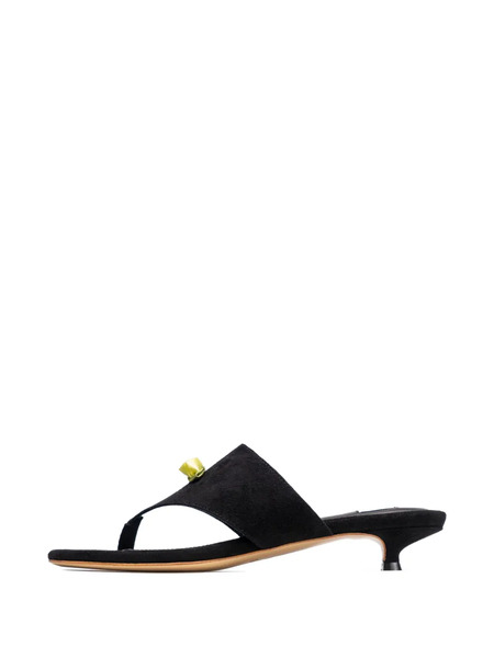  Sleeper Suede Kitten-heel Mules - Black 