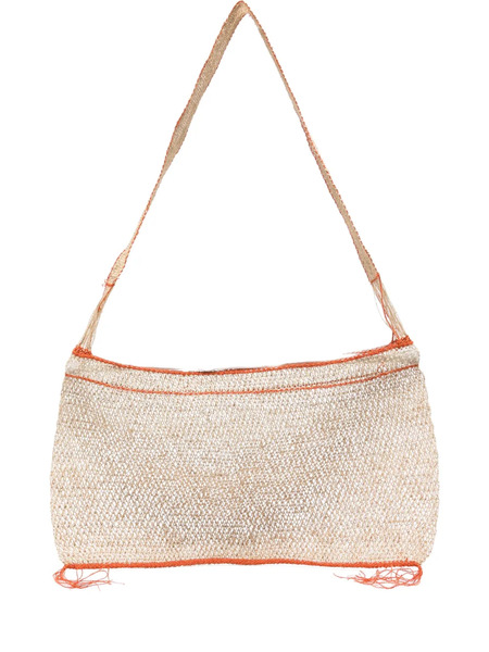  Slo_hand_made Contrast-trim Tote Bag - Neutrals 