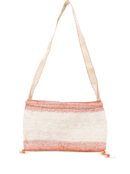  Slo_hand_made Striped-pattern Shoulder Bag - Neutrals 