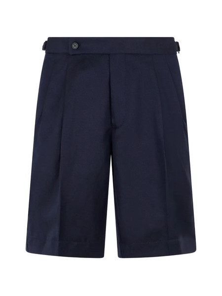  Slowear Button Pleated Shorts - Blue 