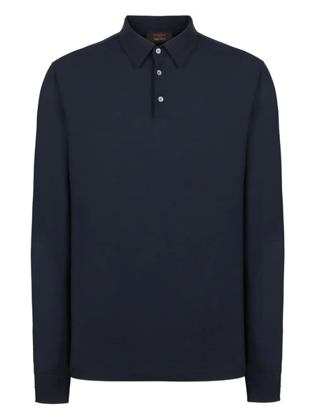  Slowear Buttoned-cuffs Polo Shirt - Blue 