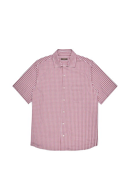  Slowear Checked Cotton Shirt - Red 