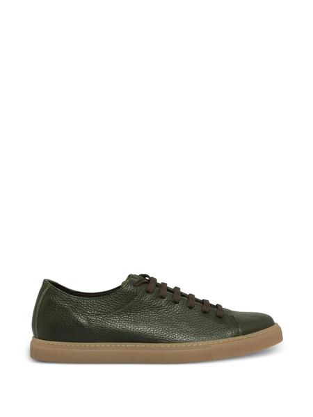  Slowear Hammered Leather Sneakers - Green 