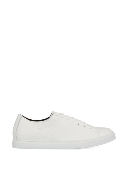  Slowear Hammered Rounded Leather Sneakers - White 