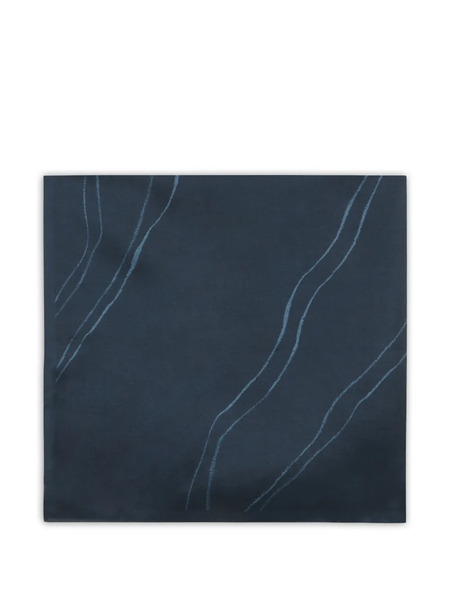  Slowear Printed Silk Scarf - Blue 