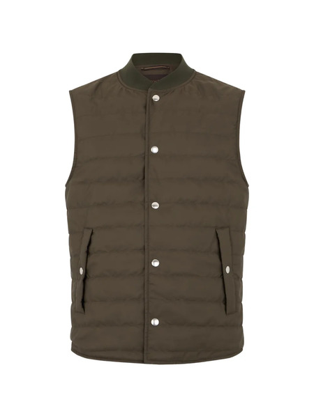  Slowear Quilted Sleeveless Coat - Green 