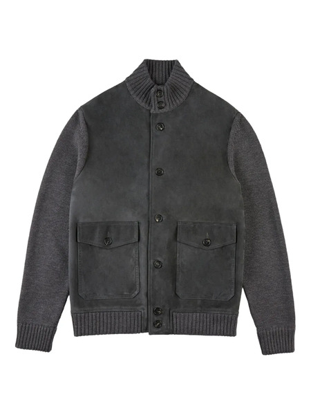  Slowear Wool Back And Sleeves Jacket - Grey 