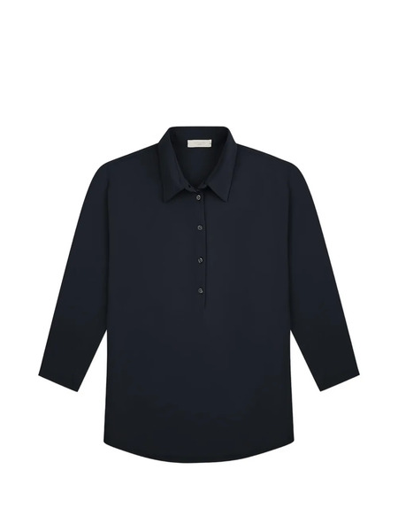  Slowear Zanone Button Polo Shirt - Blue 