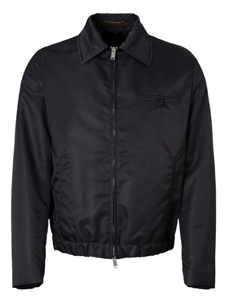  Slowear Zip-fastening Elastic-hem Bomber Jacket - Black 