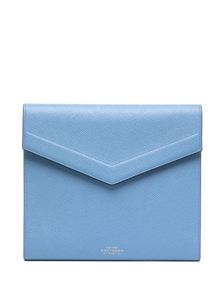  Smythson A5 Envelope Writing Folder - Blue 
