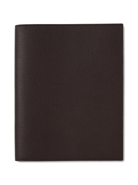  Smythson Evergreen Refillable Large Notebook - Brown 