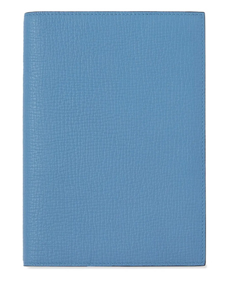  Smythson Evergreen Refillable Leather Notebook (19.5cm X 14.5cm) - Blue 
