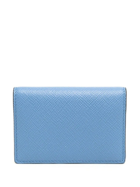  Smythson Folded Leather Wallet - Blue 