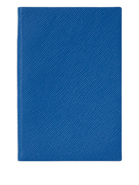  Smythson Leather-cover Notebook - Blue 
