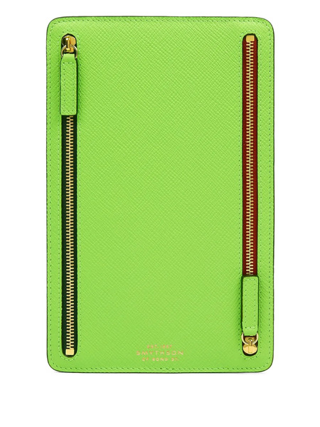 Smythson Leather Pouch - Green 