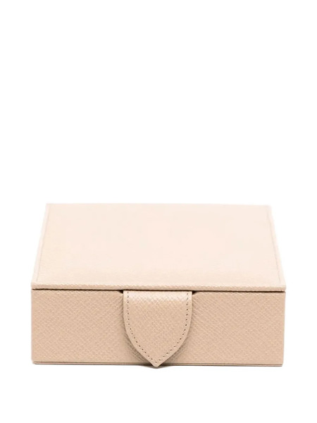  Smythson Leather Trinket Box - Neutrals 