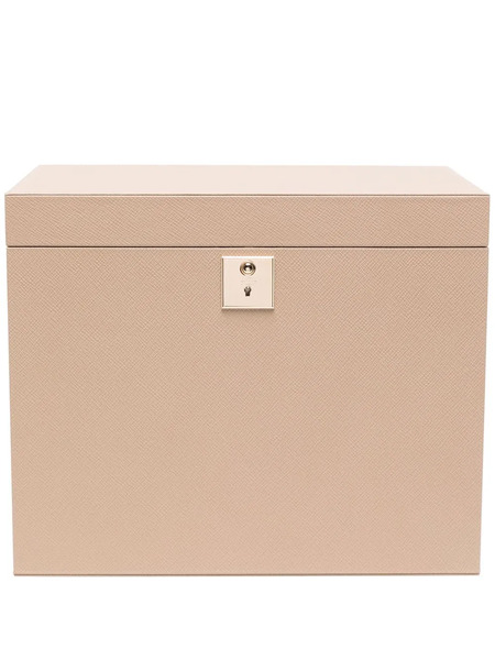  Smythson Leather Trinket Box - Neutrals 