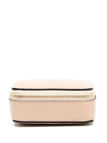  Smythson Logo-stamp Zip Box - Neutrals 