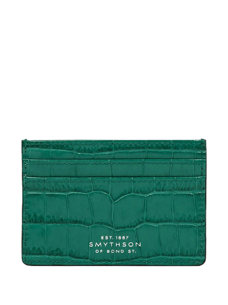  Smythson Mara Card Holder - Green 
