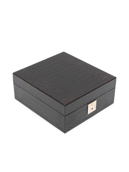  Smythson Mara Lock Watch Box - Brown 