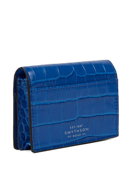 Smythson Mara Snap-closure Cardholder - Blue 