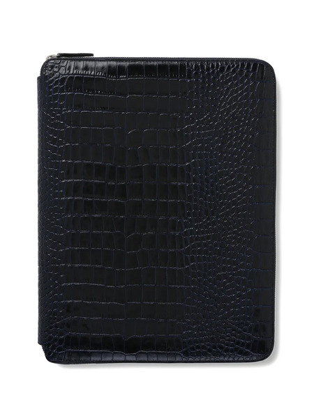  Smythson Mara Writing Folder - Blue 
