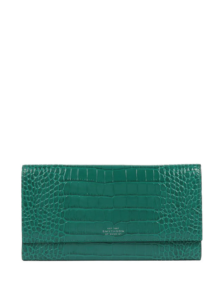  Smythson Marshall Mara Travel Wallet - Green 