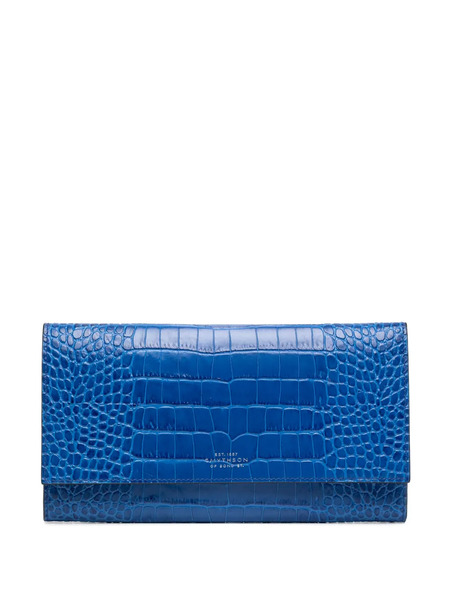  Smythson Marshall Travel Wallet - Blue 
