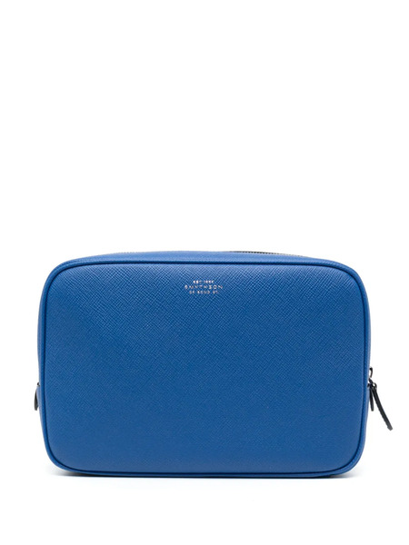  Smythson Organizer Pouch - Blue 