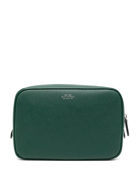  Smythson Organizer Pouch - Green 